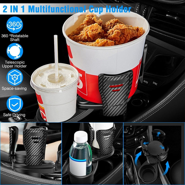 2-in-1 Universal Car Cup Mount Holder with Adjustable Base Image 8