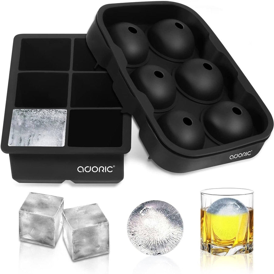 2-Pack Set: Adoric Life Silicone Ice Cube Molds Image 1