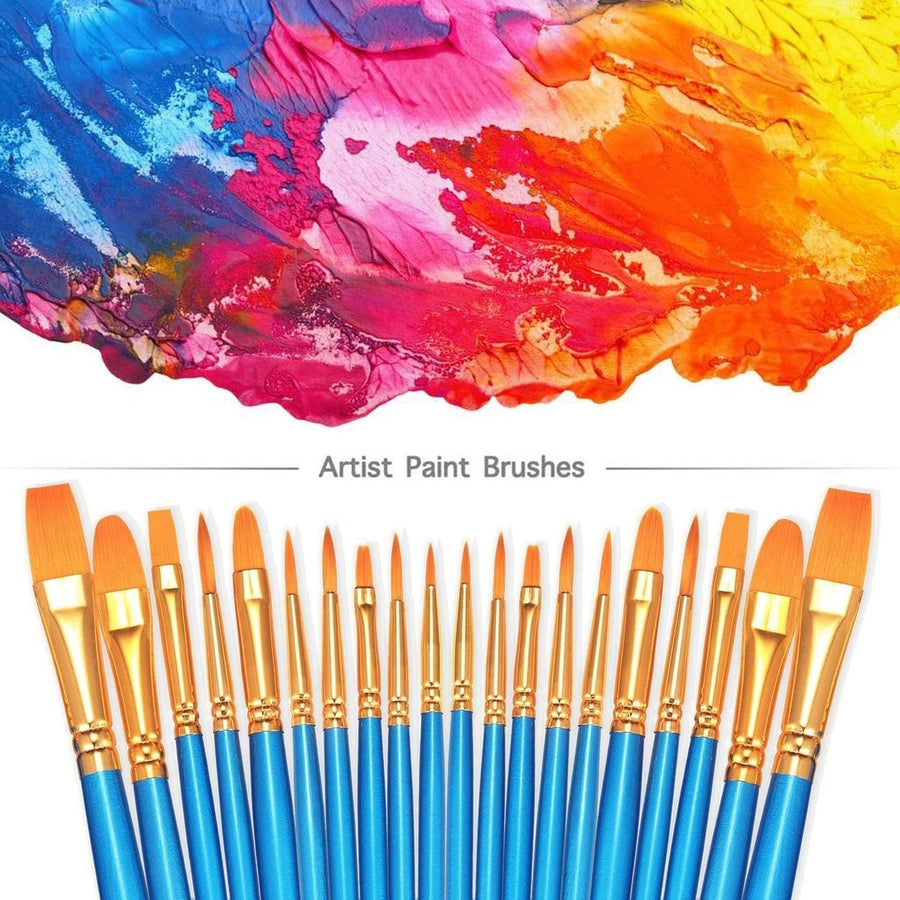 2-Pack: BOSOBO 10 Sizes Paint Brushes Set Image 1