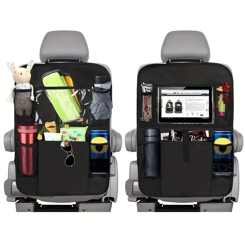 2-Pack: Car Backseat Organizer with Touch Screen Tablet Holder Image 1