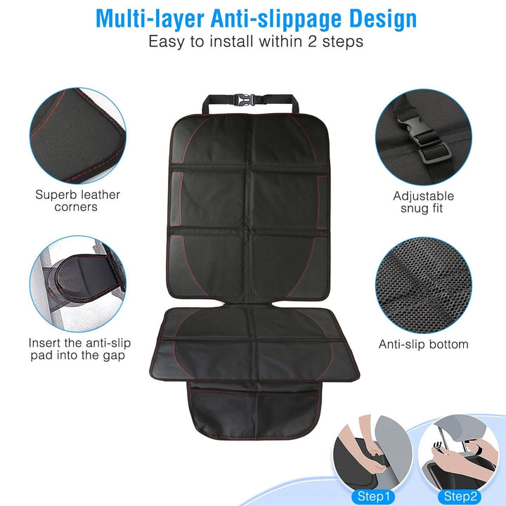 2-Pack: Car Seat Protector Cushion Mat Pad Image 6