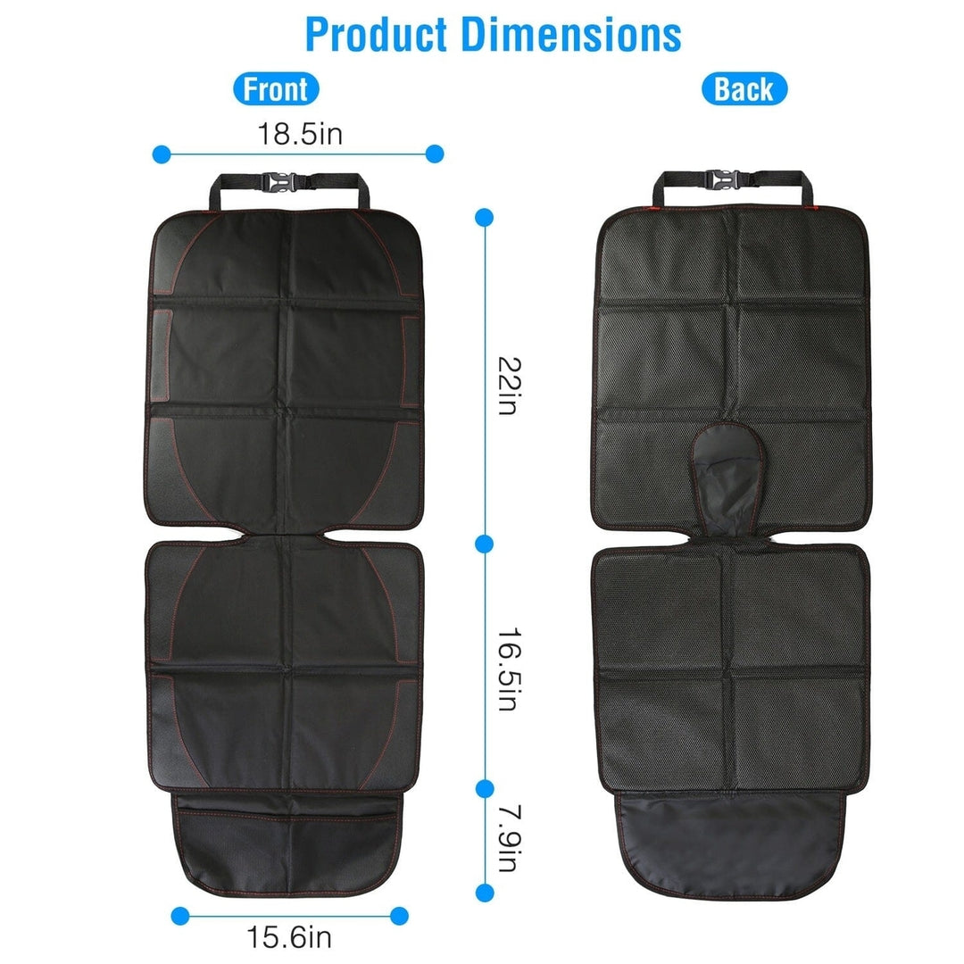 2-Pack: Car Seat Protector Cushion Mat Pad with Thick Padding Image 8