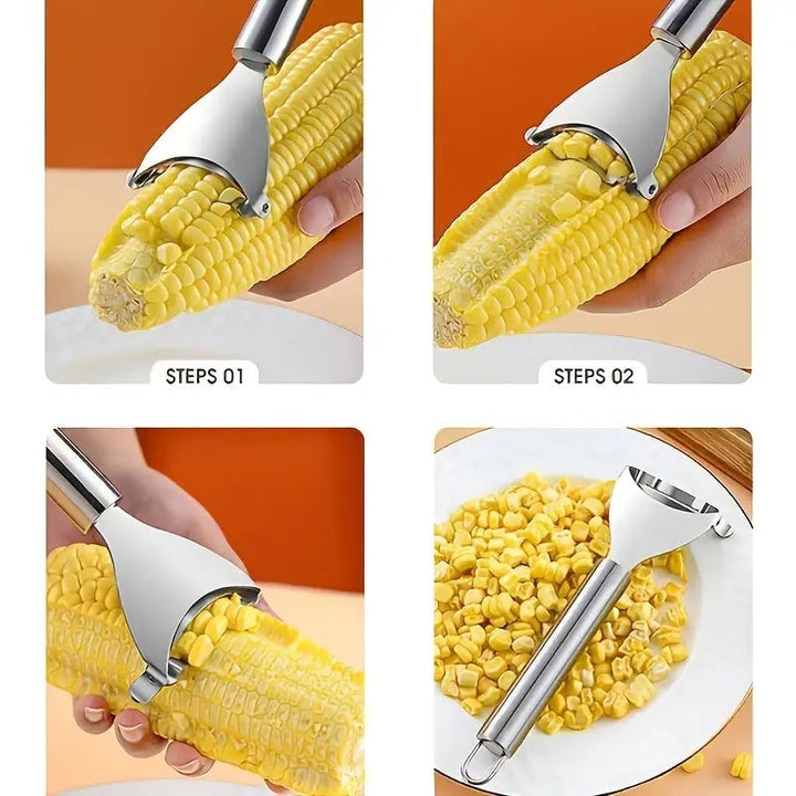 2-Pack: Corn Peeler Corn Planer Thresher Stainless Steel Image 6