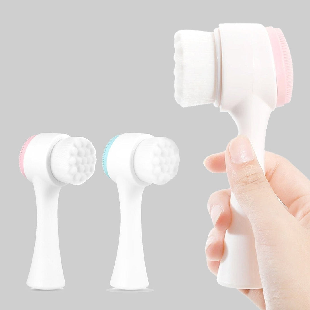 2-Pack: Dual Face Manual Facial Brush For Pore Cleansing And Exfoliating Image 3