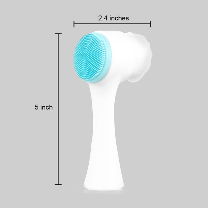 2-Pack: Dual Face Manual Facial Brush For Pore Cleansing And Exfoliating Image 4