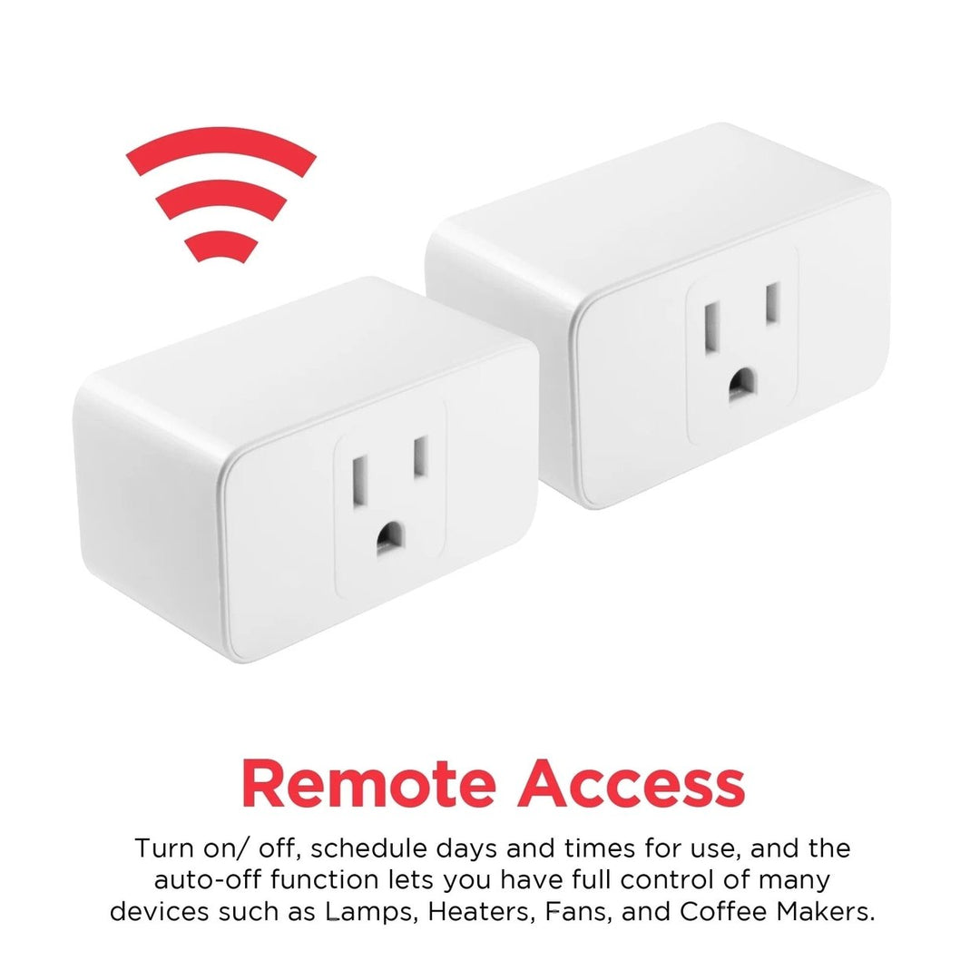 2-Pack: Ematic PL220D Smart Plug No Hub Required Image 4