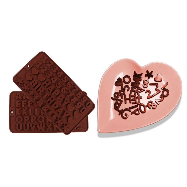 2-Pack: Silicone Chocolate Ice Decoration Tray Image 1