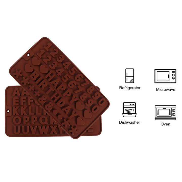 2-Pack: Silicone Chocolate Ice Decoration Tray Image 4