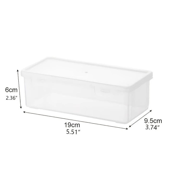 2-Pack: Extra Large Capacity Plastic Pencil Box Stackable Translucent Clear Pencil Box Image 6