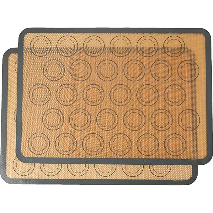 2-Pack: Silicone Nonstick Food Safe Macarons Baking Mat Image 1