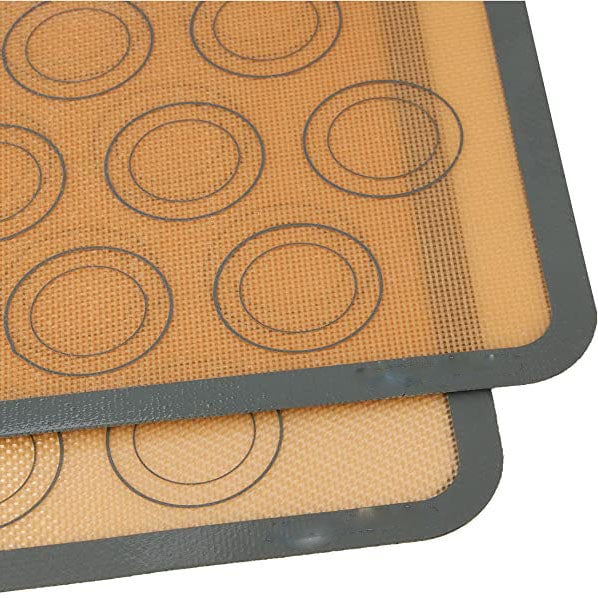 2-Pack: Silicone Nonstick Food Safe Macarons Baking Mat Image 2