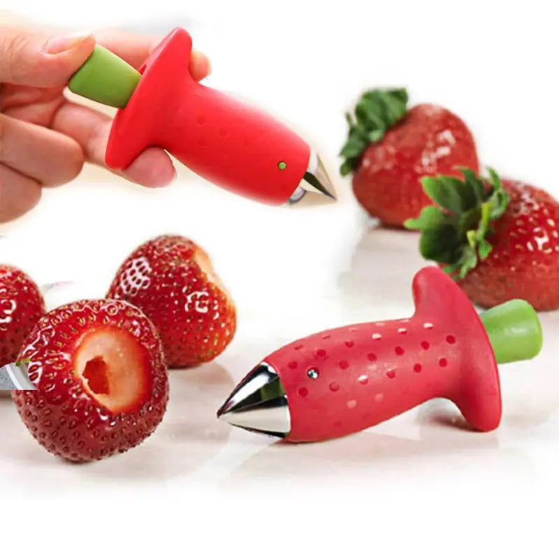 2-Pack: Strawberry Huller Stem Remover Image 1