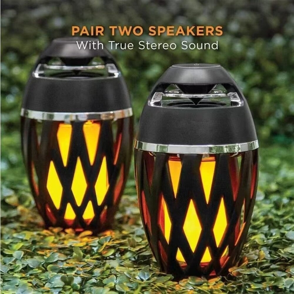 2-Pack: Tiki LED Flame Bluetooth Speakers Image 4