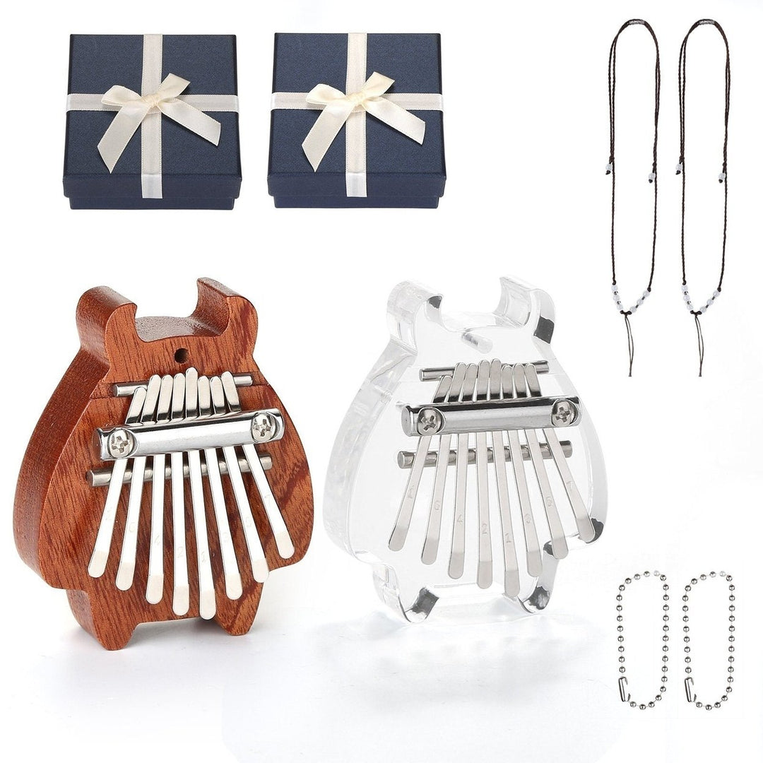 2-Pack: Finger Thumb Piano Mini Kalimba with 8 Keys Image 2