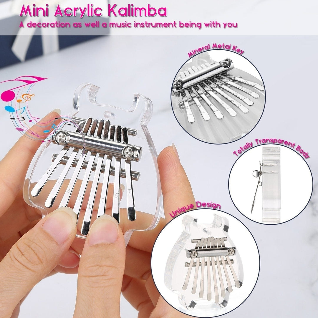 2-Pack: Finger Thumb Piano Mini Kalimba with 8 Keys Image 4