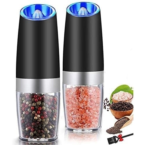 2-Pack: Gravity Electric Salt Pepper Grinder Image 1