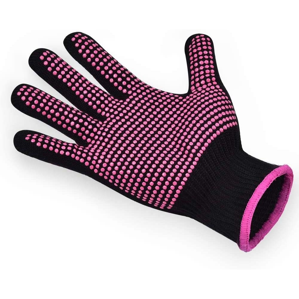 2-Pack: Heat Resistant Gloves with Silicone Bumps Image 2