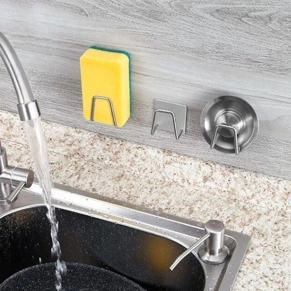 2-Pack: Kitchen Stainless Steel Sink Sponge Holder Image 11