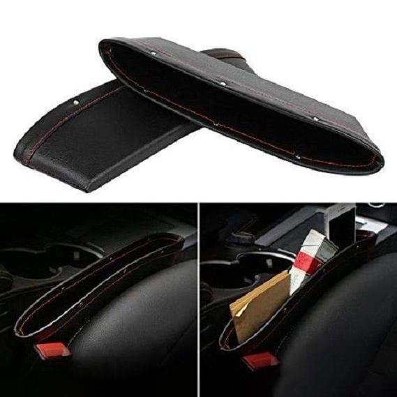 2-Pack: Leather Car Seat Organizer Image 4