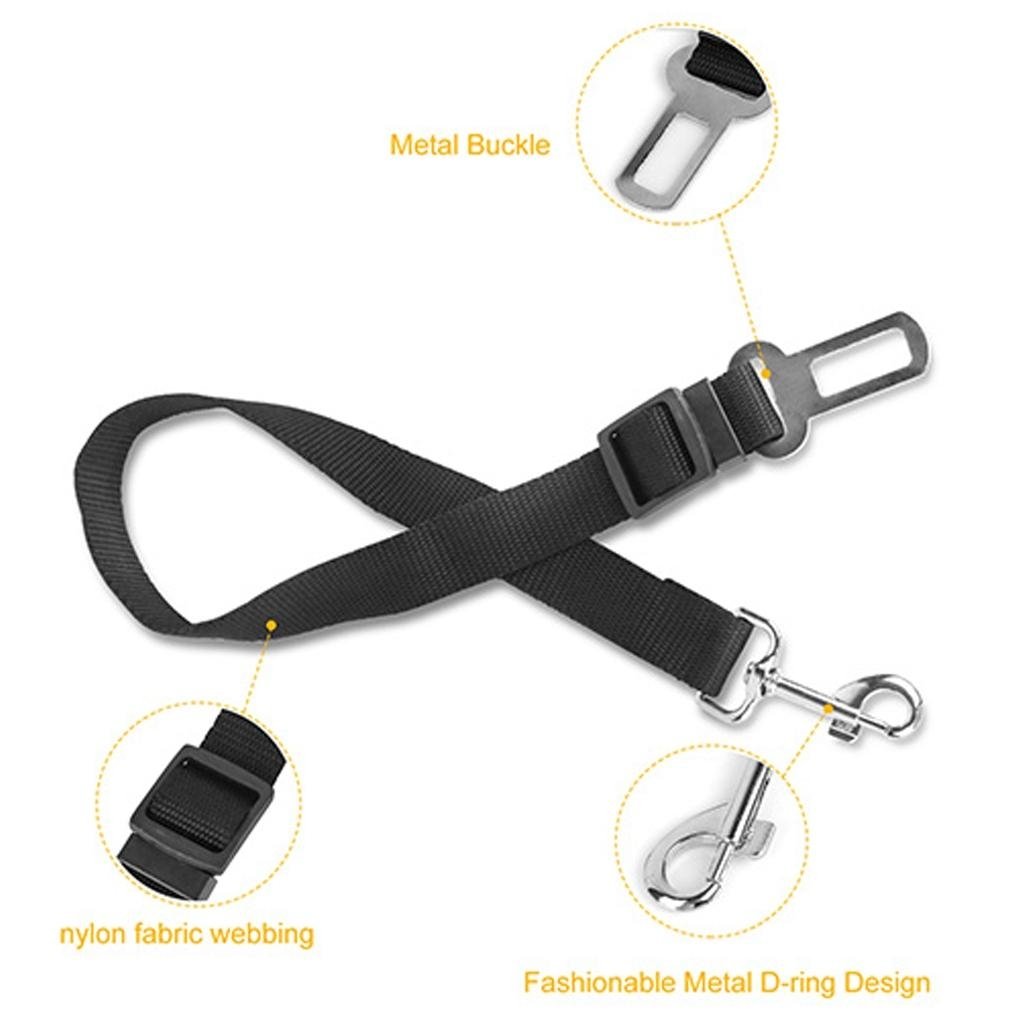 2-Pack: Multipurpose Pet Safety Vehicle Seat Belt Image 2