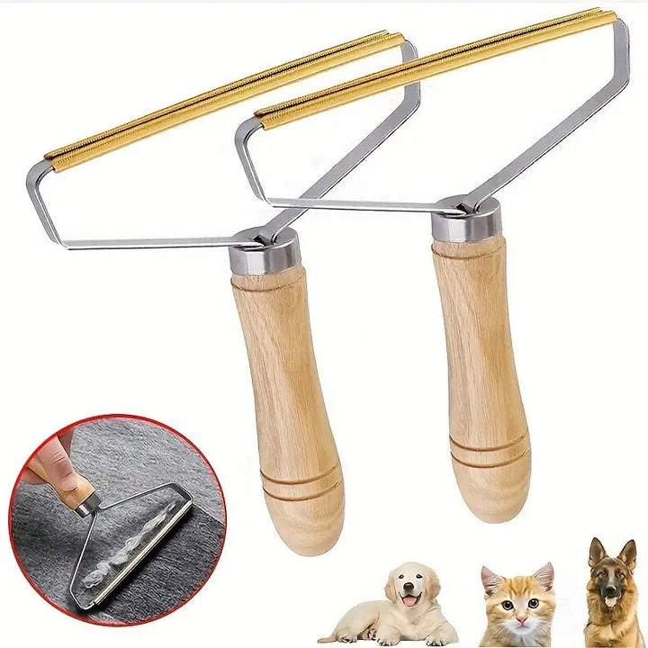 2-Pack: Pet Hair Remover Brush Manual Lint Roller Image 1