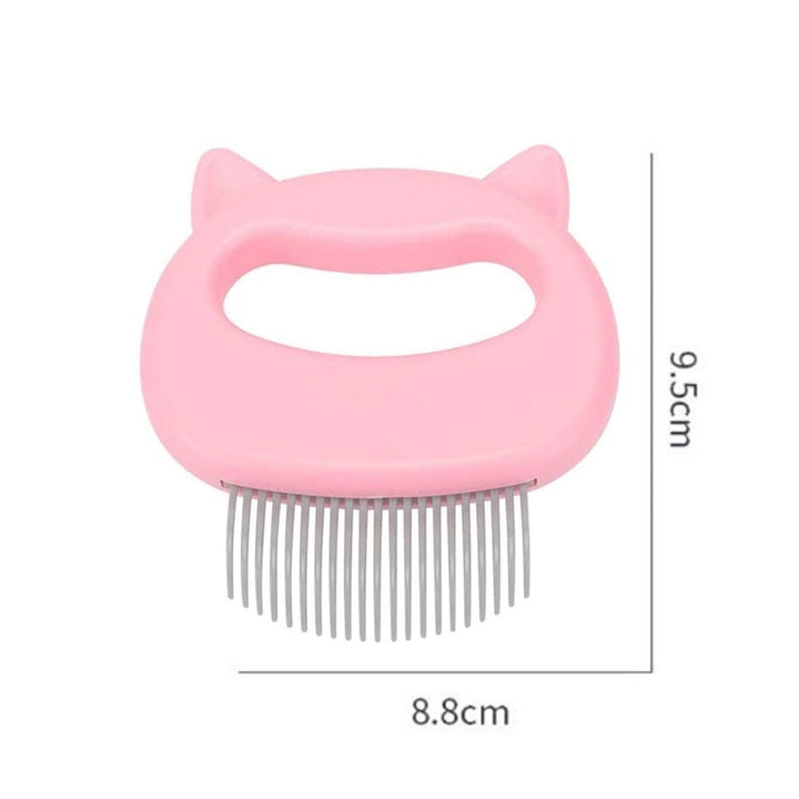 2-Pack: Pet Hair Removal And Massaging Shell Comb Brush For Grooming And Shedding Image 3