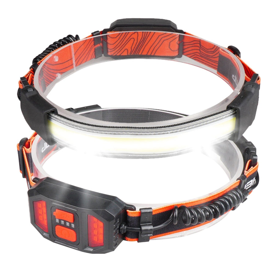 2-Pack: Rechargeable Headlamp 3 Light Modes Hand-Free Image 1