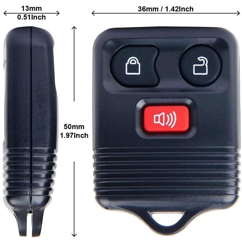 2-Pack: Replacement Keyless Entry Remote Key Fob Clicker Transmitter Image 6