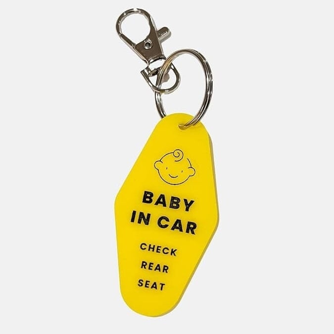 2-Pack: Safe Baby in Car Reminder Keychain Image 2