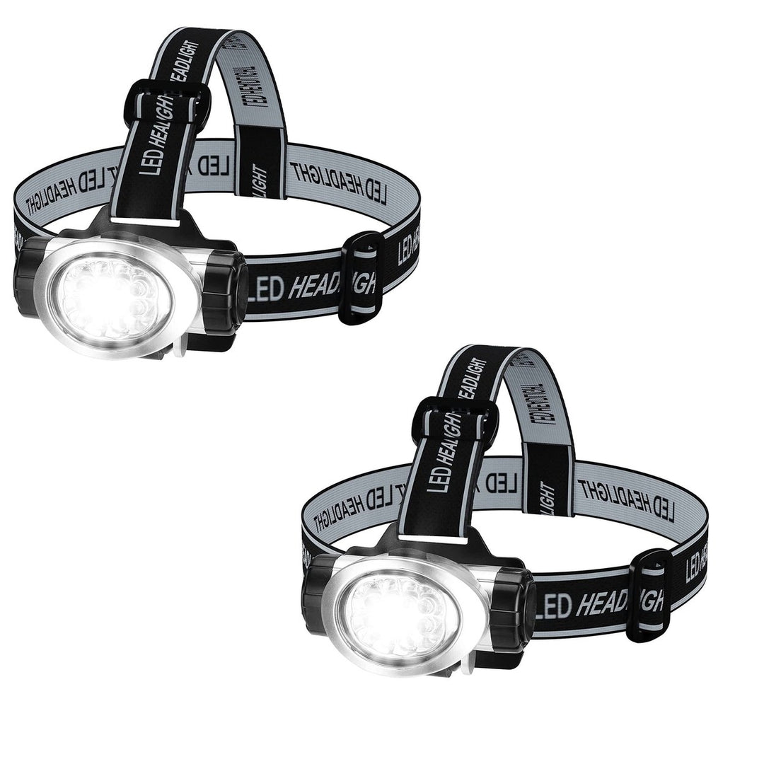 2-Pack: LED Headlamp with 4 Mode Settings Image 1