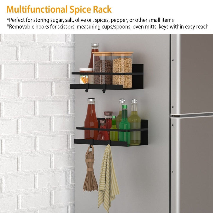 2-Pack: Magnetic Spice Holder Rack Organizer Image 10