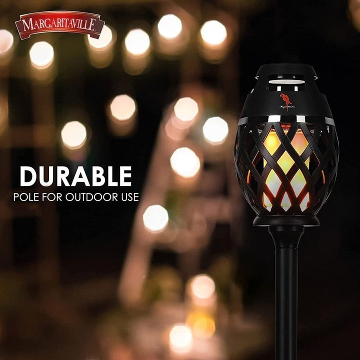 2-Pack: Margaritaville Bluetooth LED Flame Tiki-Torch Speaker Image 4