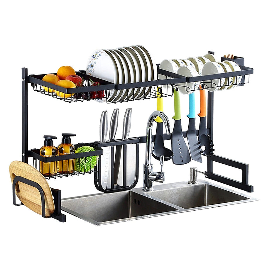 2-Tier Over the Sink Dish Drying Rack Image 1