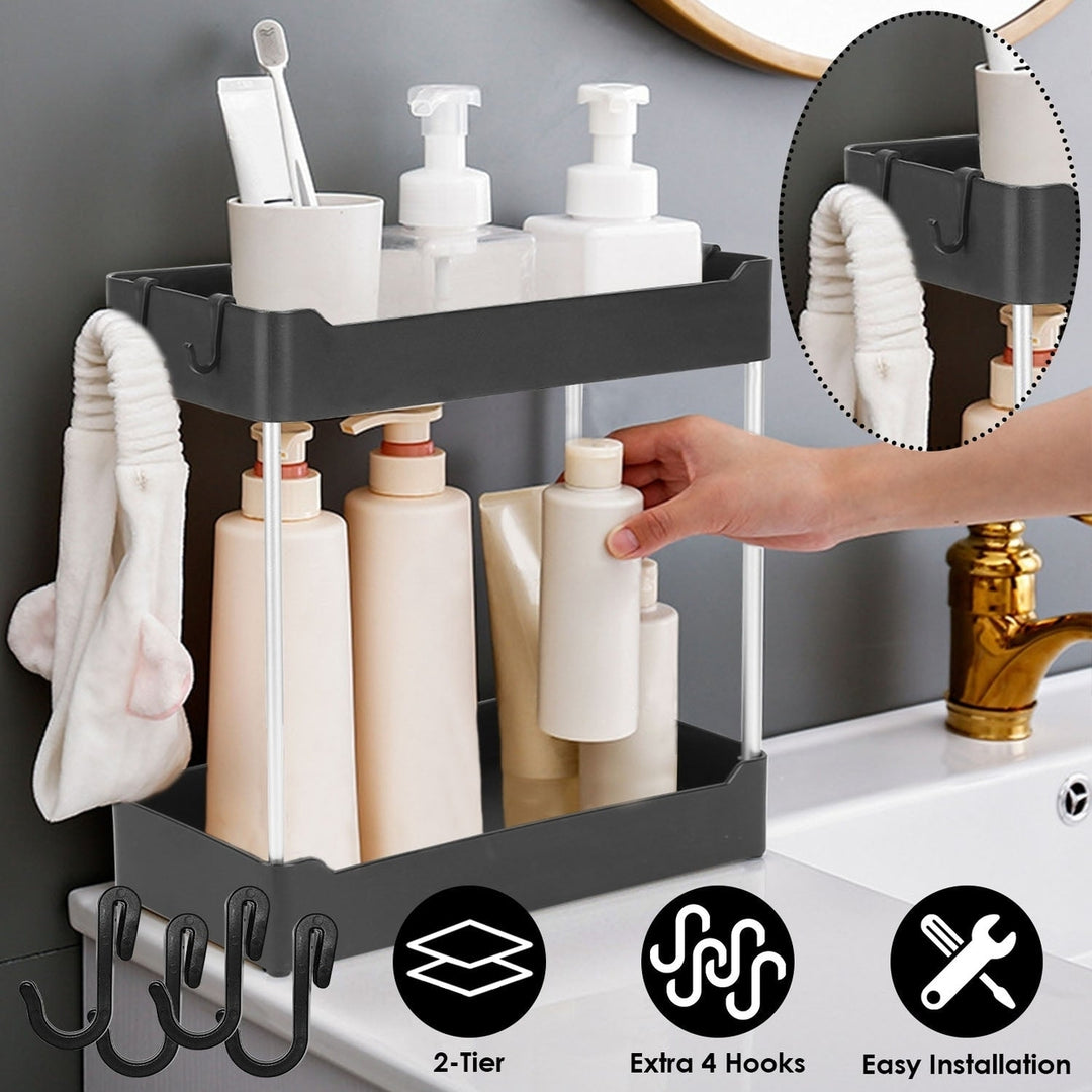 2-Tier Under Sink Shelf Organizer Image 9