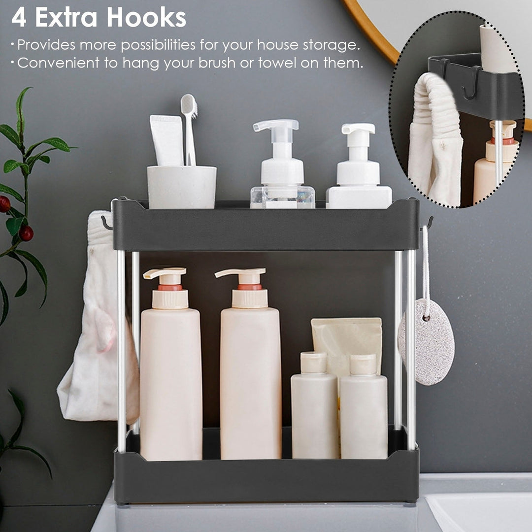 2-Tier Under Sink Shelf Organizer Image 11