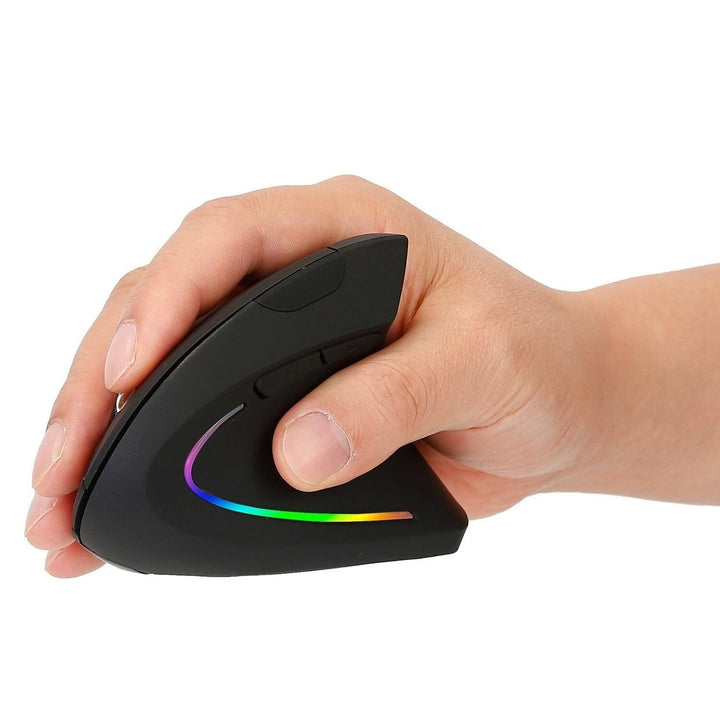 2.4G Wireless Vertical Mouse Ergonomic Optical Mice Image 1