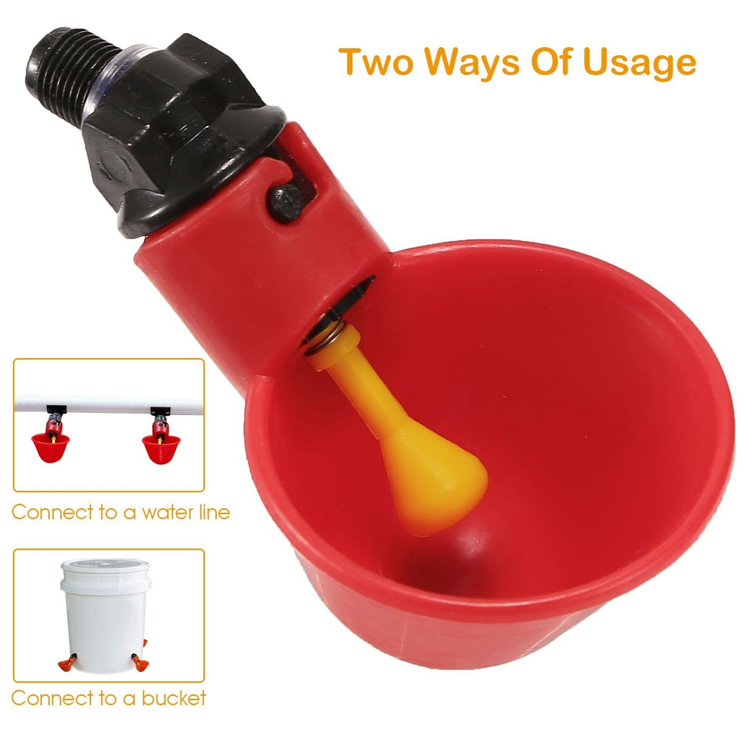 20-Pack: Chicken Waterer Automatic Drinker Image 4