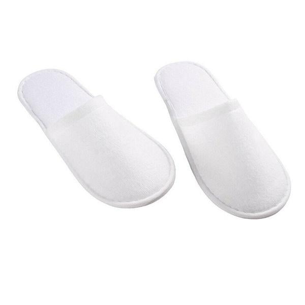 20-Pairs: Spa Hotel Guest Soft Slippers Closed Toe Disposable Travel Slipper Image 4