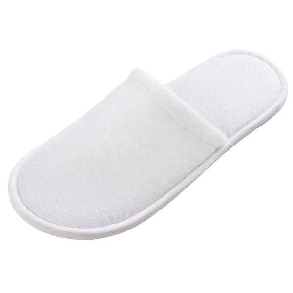 20-Pairs: Spa Hotel Guest Soft Slippers Closed Toe Disposable Travel Slipper Image 10