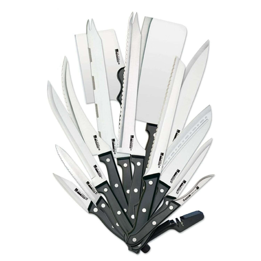 20-Piece: Ronco Full-Tang Handle Professional Kitchen Knife Set Image 1