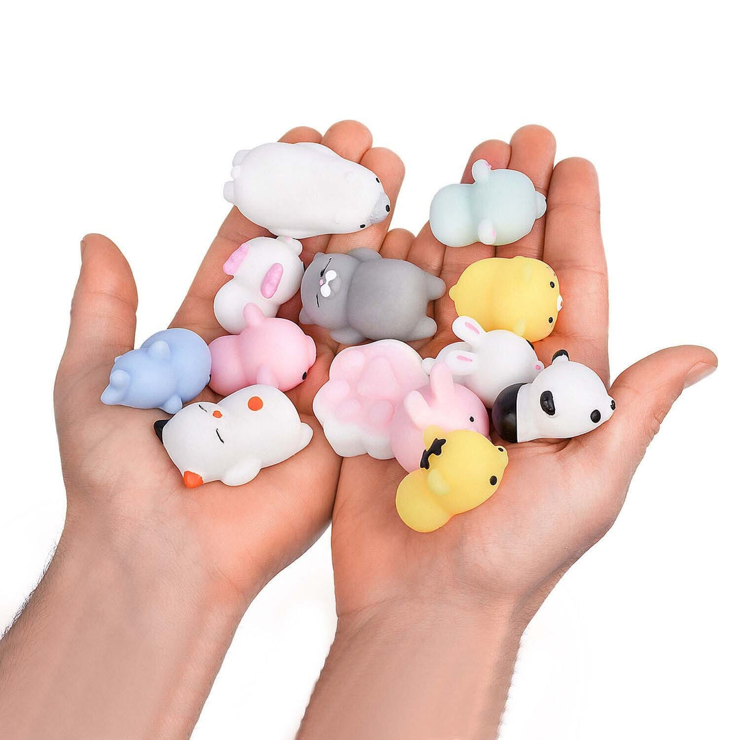 20-Pieces: Cute Animal Kawaii Stress and Anxiety Relief Squishy Toys Image 2