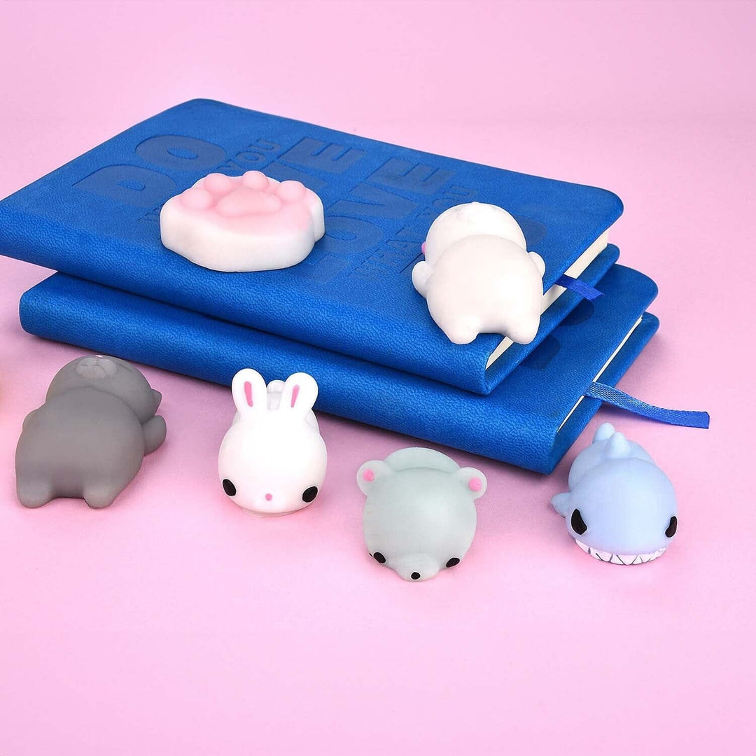 20-Pieces: Cute Animal Kawaii Stress and Anxiety Relief Squishy Toys Image 4