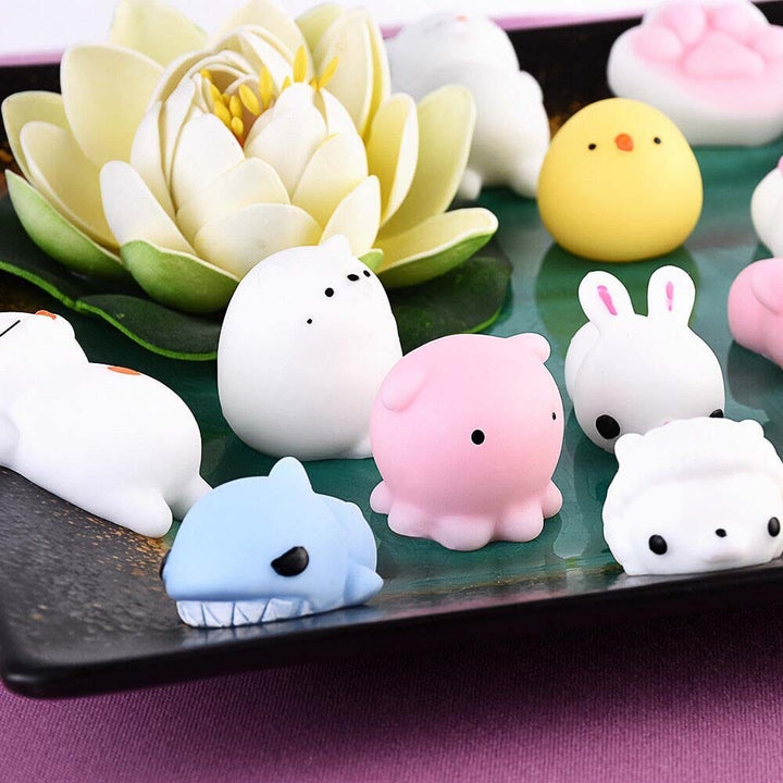 20-Pieces: Cute Animal Kawaii Stress and Anxiety Relief Squishy Toys Image 4