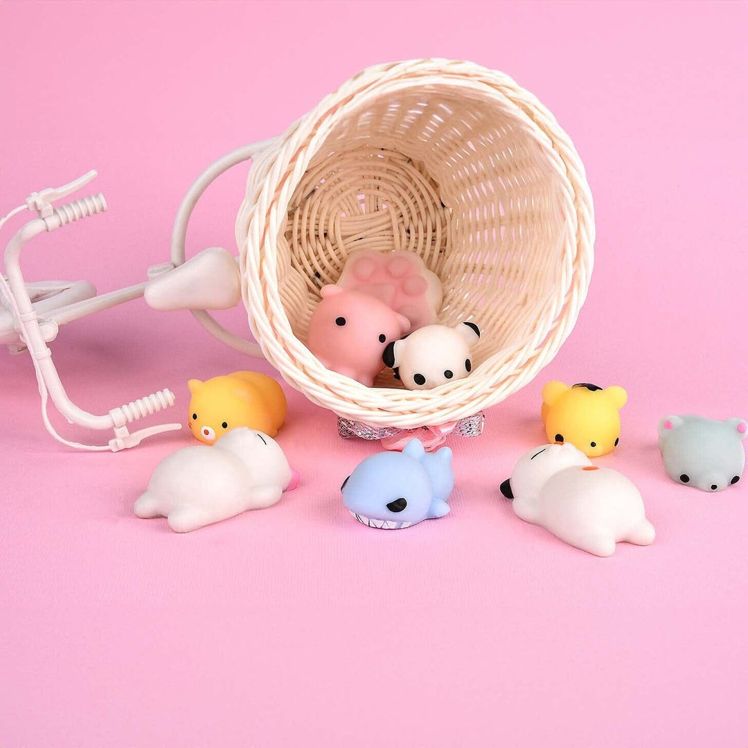 20-Pieces: Cute Animal Kawaii Stress and Anxiety Relief Squishy Toys Image 6