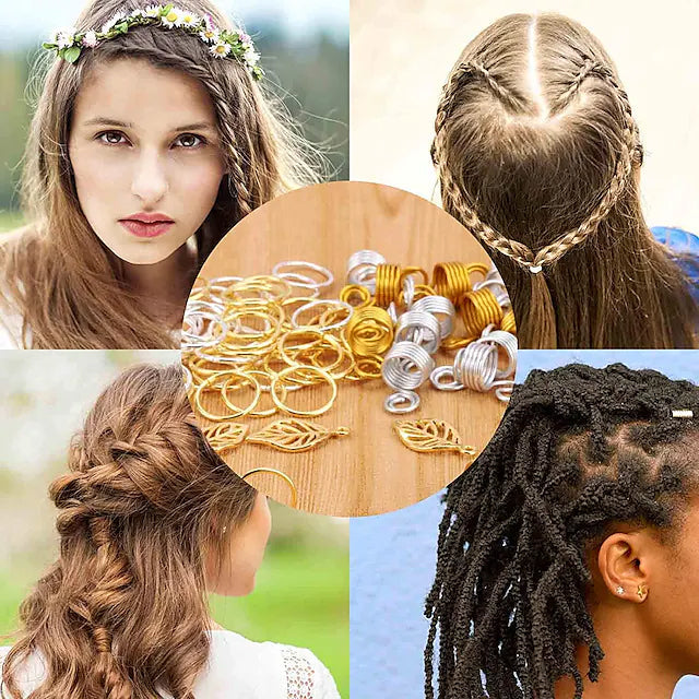 200-Pieces: Loc Hair Jewelry for Women Braids and Dreadlocks Image 4