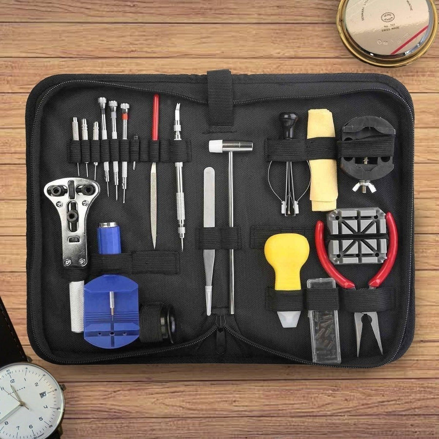 21-Piece: Watch Repair Tool Kit Hand Image 1