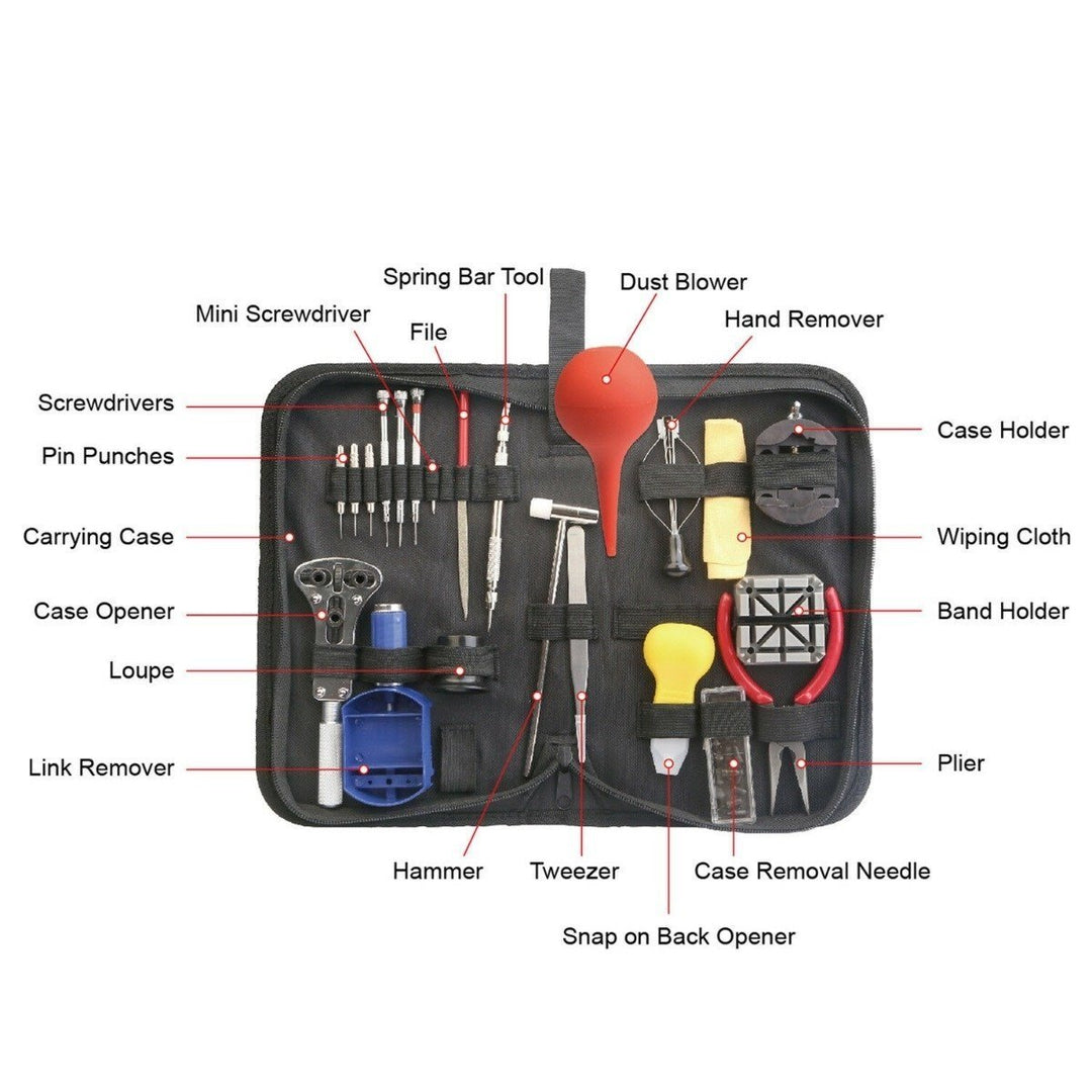 21-Piece: Watch Repair Tool Kit Hand Image 4