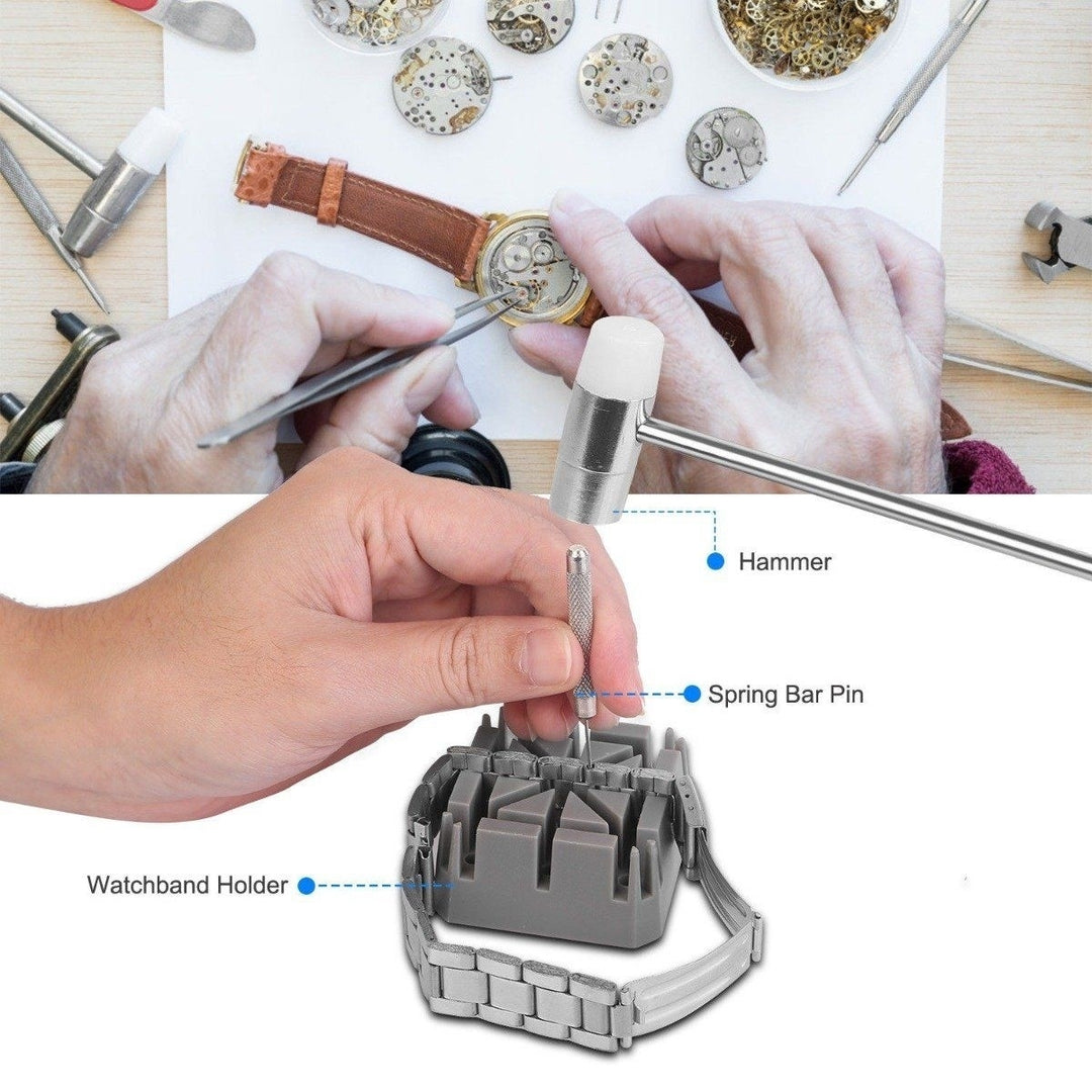 21-Piece: Watch Repair Tool Kit Hand Image 8