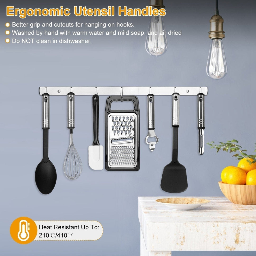 23-Piece Set: Kitchen Utensil Set Stainless Steel Nylon Image 8