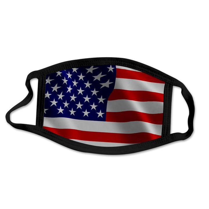 2-Pack: USA American Flag Reusable Washable Mask Image 4